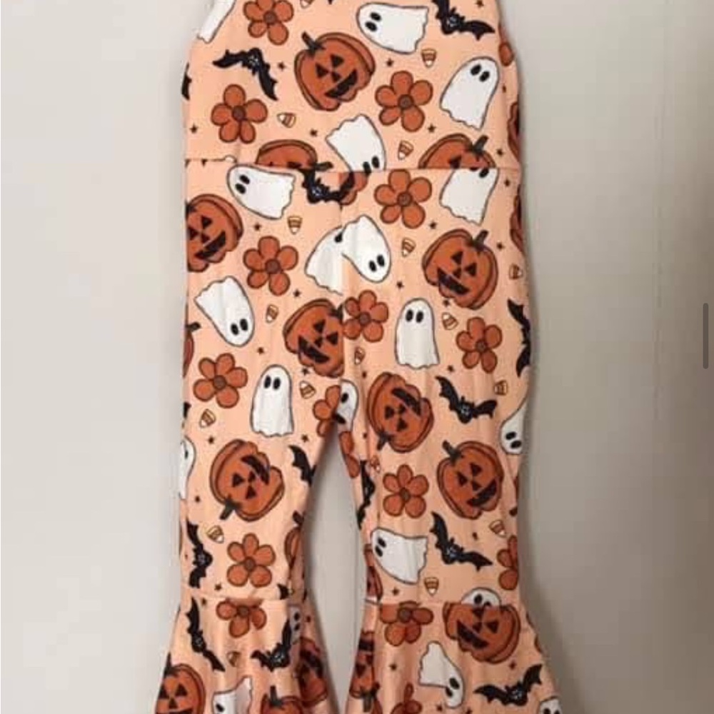 Halloween Themed Bell Bottom Pants